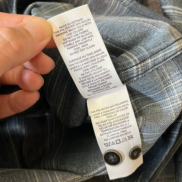 Rhone Plaid Long Sleeve Button Up Shirt - Men's Size M - Picture 7 of 11